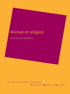 cover image of Animal et religion